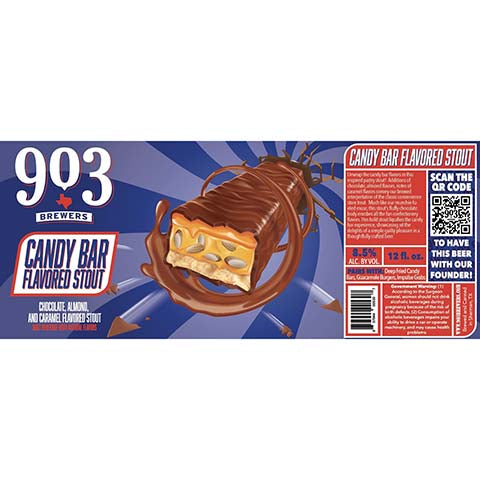 903 Brewers Candy Bar Flavored Stout by 903 Brewers, beer label