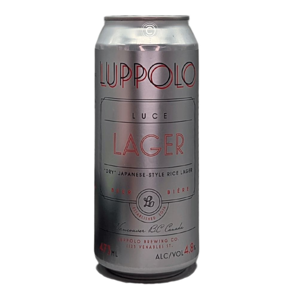 Co. Luce Dry Japanese Rice Lager by Luppolo Brewing Co, beer label