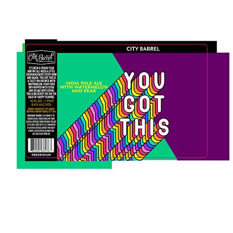 City Barrel You Got This IPA by City Barrel Brewing Company, beer label
