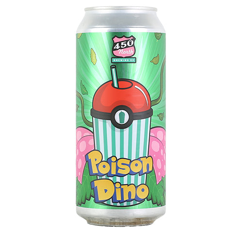 450 North Poison Dino Slushy XL Sour by 450 North Brewing Company, beer label