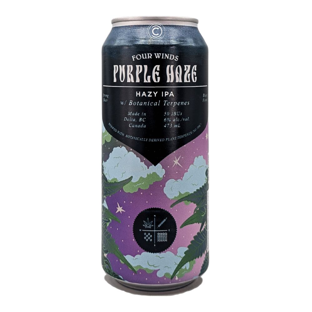 Co. Purple Haze Hazy IPA by Four Winds Brewing, beer label