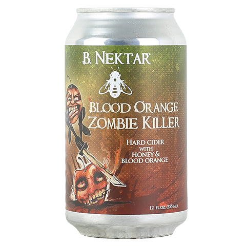 B. Nektar Blood Orange Zombie Killer Cider by B. Nektar Meadery, beer label