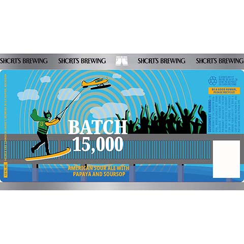 Short's Batch 15,000 Sour Ale by Short's Brewing Co, beer label