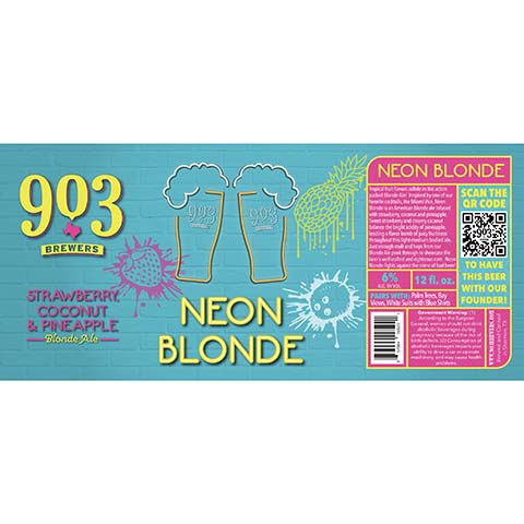 903 Brewers Neon Blonde Ale by 903 Brewers, beer label