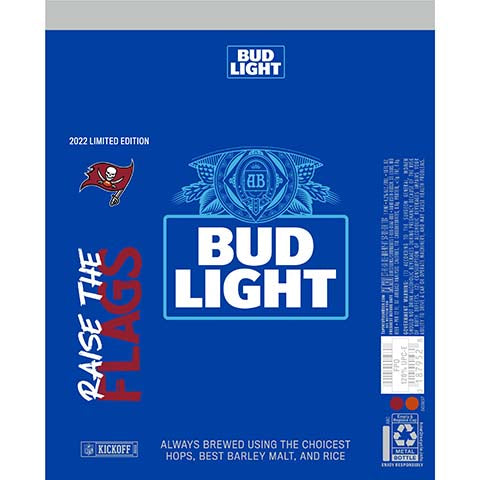 Bud Light Raise The Flags by Anheuser-Busch, beer label