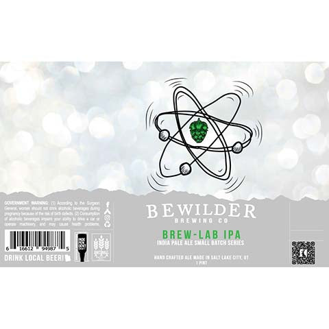 Bewilder Brew-Lab IPA by Bewilder Brewing Co, beer label