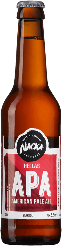 Hellas APA by Nacka Bryggeri, beer label