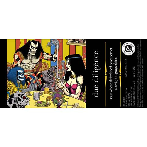Ebb & Flow Due Diligence Sour Wheat Ale by Ebb & Flow, beer label