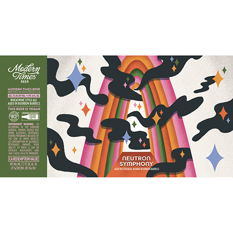 Modern Times Neutron Symphony Barrel-Aged Wheatwine by Modern Times Beer, beer label