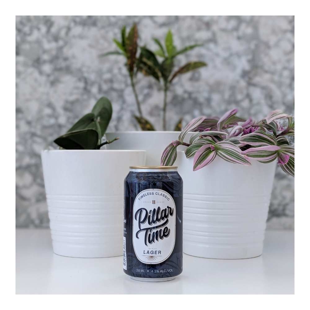 Pillar Time Lager by Two Pillars Brewery, beer label