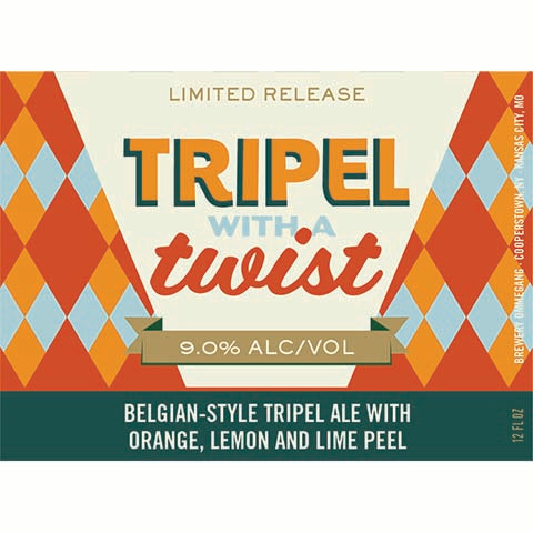 Ommegang Tripel With A Twist by Ommegang, beer label