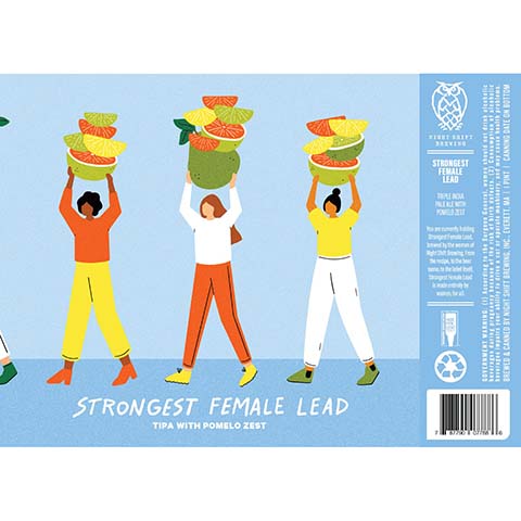Night Shift Strongest Female Lead TIPA by Night Shift Brewing, beer label