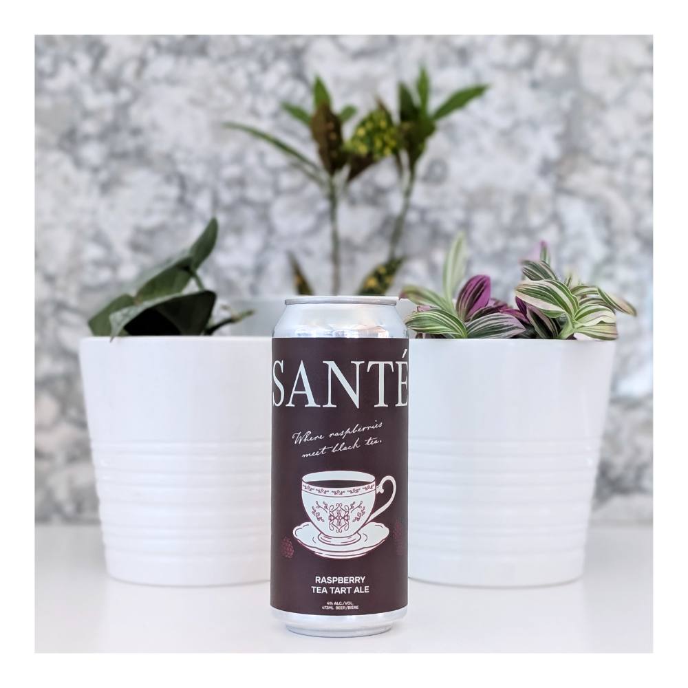 Sante Raspberry Tea Tart Ale by Polyrhythm Brewing, beer label