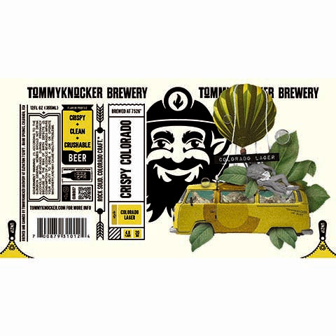 Tommyknocker Crispy Colorado Lager by Tommyknocker, beer label