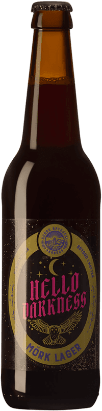 Hello Darkness by Subbe Bryggeri, beer label