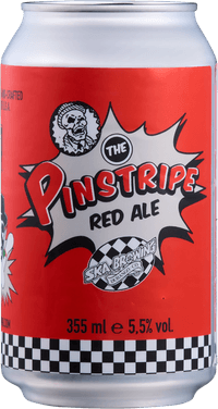 Pinstripe Red Ale by Ska Brewing, beer label