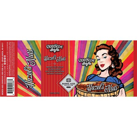 Odd Side Ales Hazel's Nuts Imperial Stout by Odd Side Ales, beer label