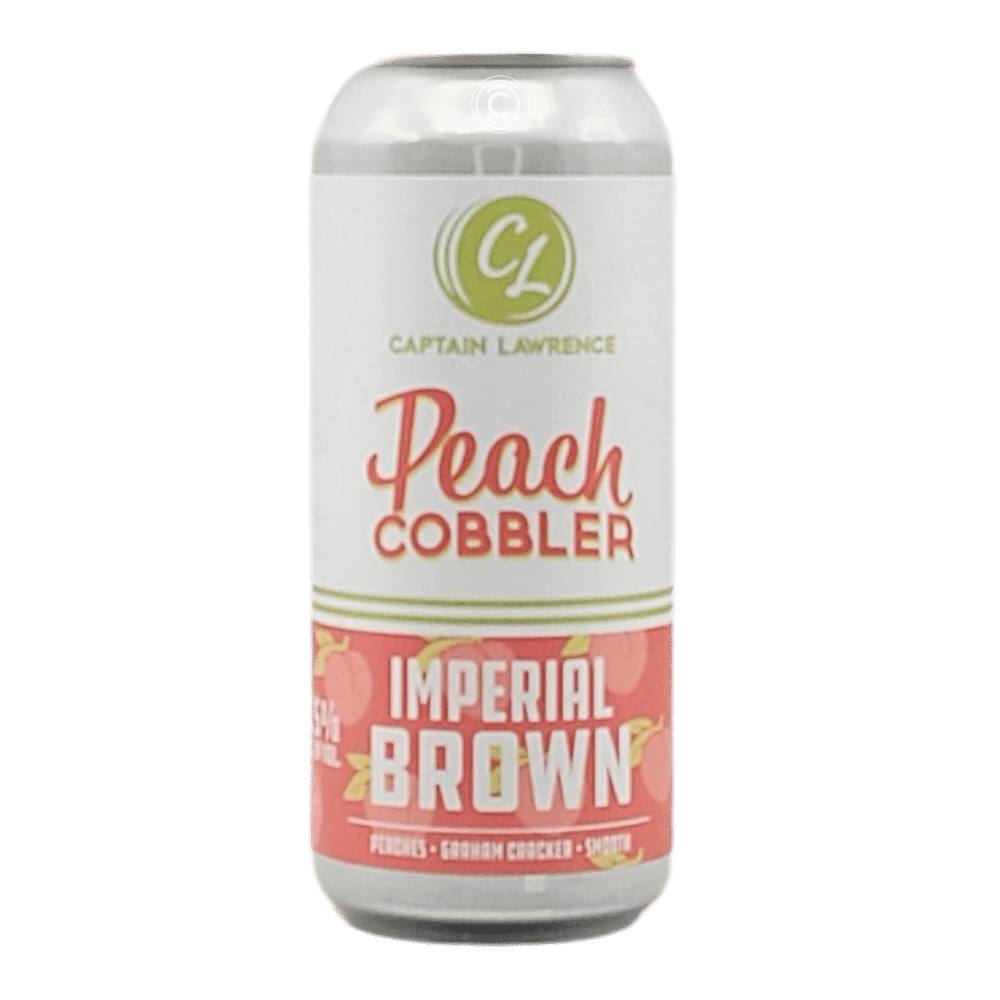 Peach Cobbler Imperial Brown by Captain Lawrence Brewing Company, beer label