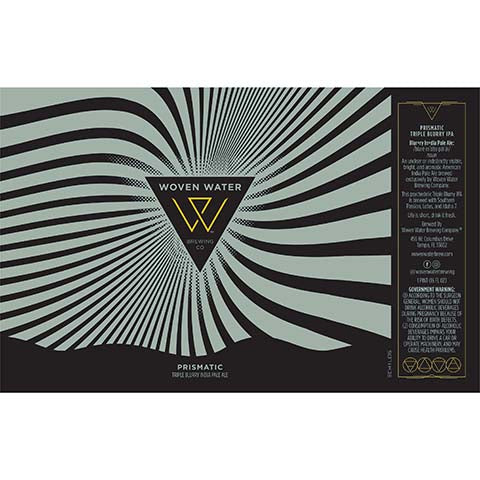 Woven Water Prismatic Triple Blurry IPA by Woven Water Brewery, beer label