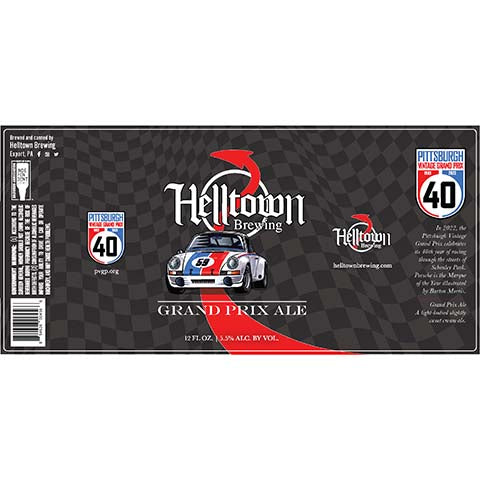 Helltown Grand Prix Ale by Helltown Brewing, beer label