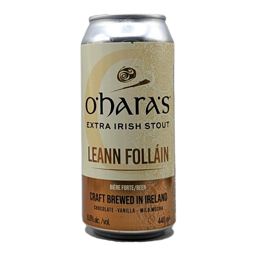 Leann Folláin Extra Irish Stout by O'Hara's Brewery, beer label