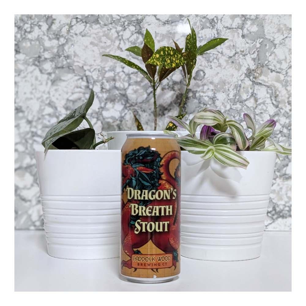 Dragon's Breath Stout by Paddock Wood Brewing Co., beer label