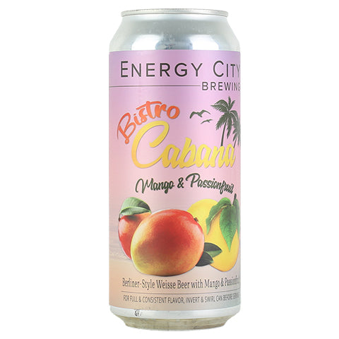 Energy City Bistro Cabana Mango & Passionfruit Sour by Energy City Brewing, beer label