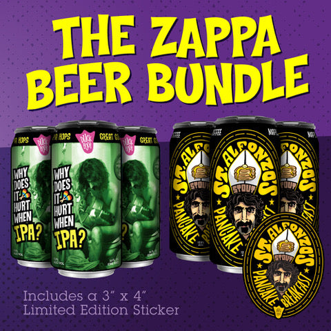 Frank Zappa Beer Bundle Gift Box Set by Duck Foot Brewing Co., beer label