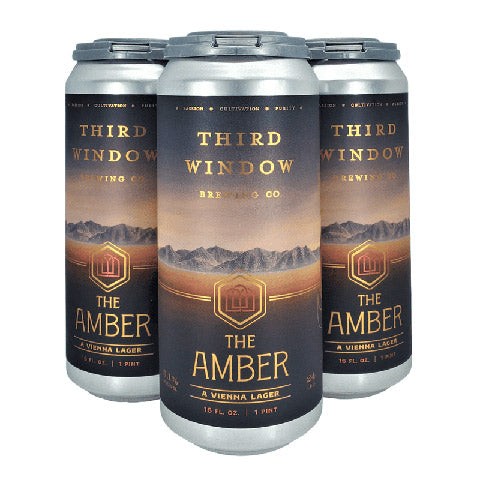 Third Window 'The Amber' Lager by Third Window Brewing, beer label