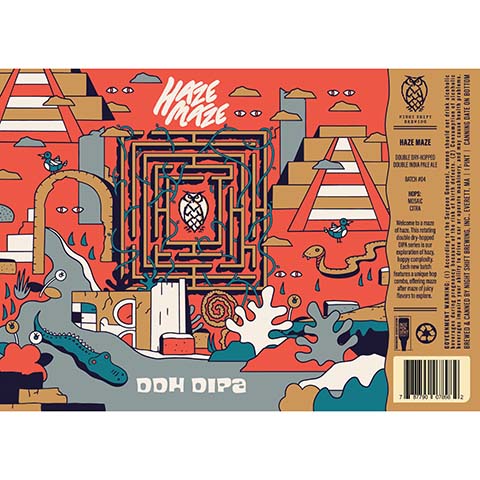 Night Shift Haze Maze DDH DIPA Batch #04 by Night Shift Brewing, beer label