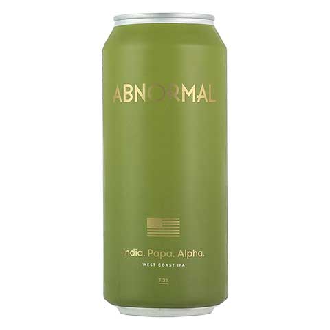 Abnormal India Papa Alpha IPA by Abnormal Beer Company, beer label