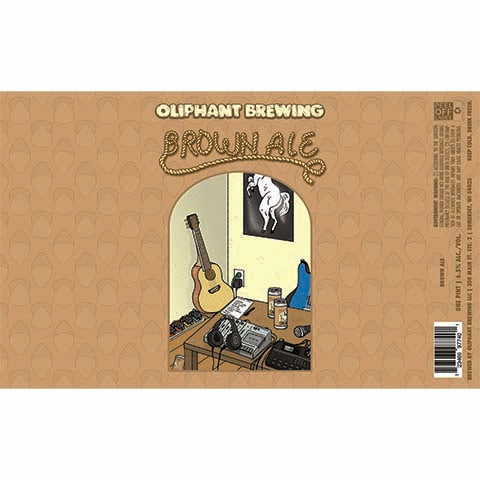 Oliphant Brown Ale by Oliphant Brewing, beer label