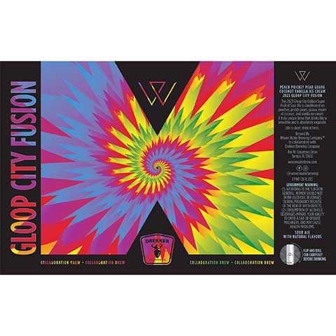 Woven Water Gloop City Fusion Sour by Woven Water Brewery, beer label