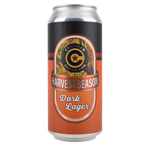 Chapman Harvest Season Dark Lager by Chapman Crafted Beer, beer label