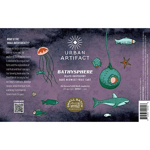 Urban Artifact Bathysphere Sour by Urban Artifact, beer label