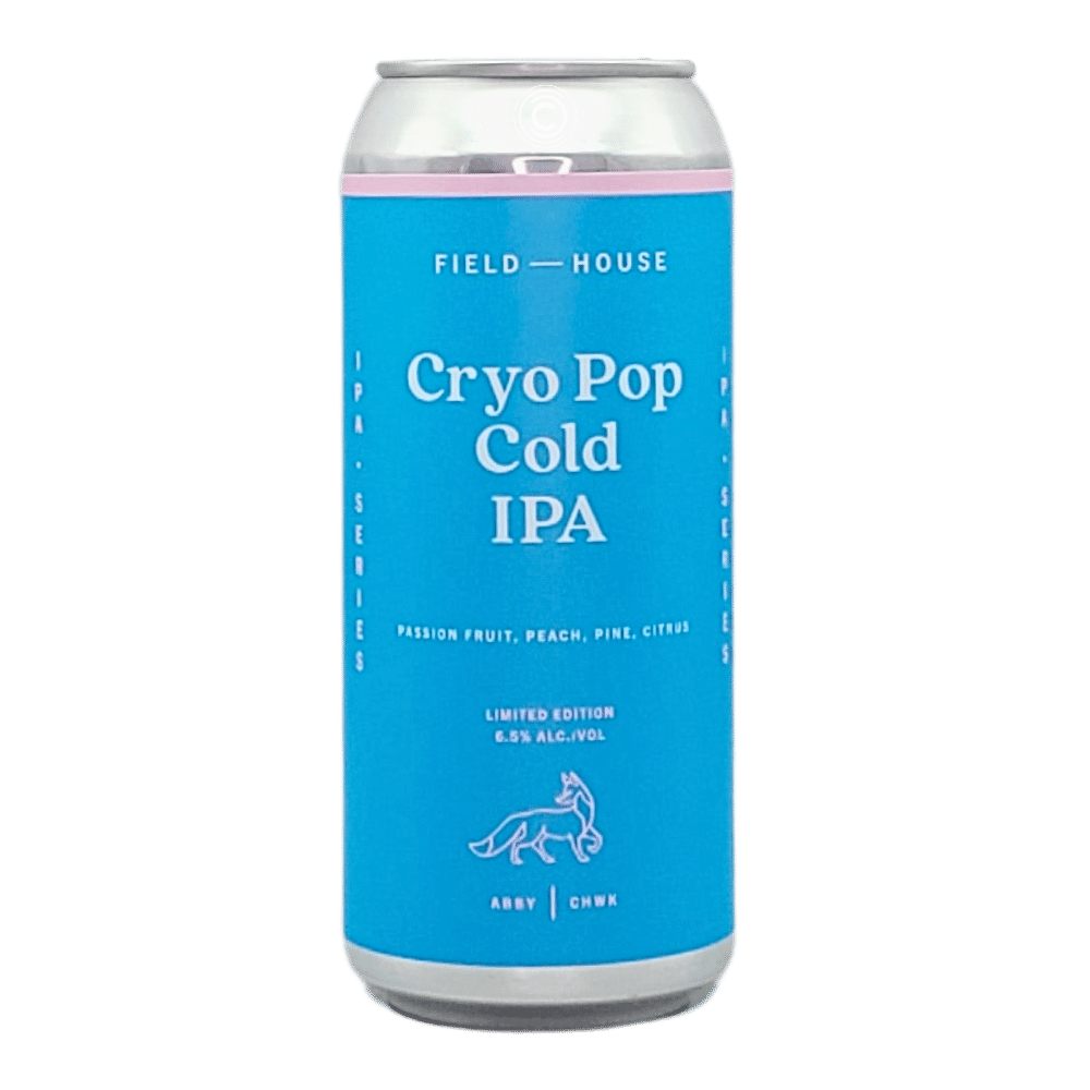 Cryo Pop Cold IPA by Field House Brewing Co., beer label
