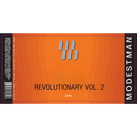 Modestman Revolutionary Vol. 2 DIPA by Modestman Brewing, beer label