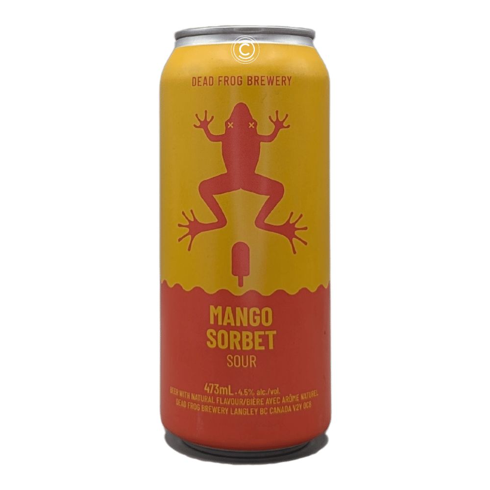 Mango Sorbet Sour by Dead Frog Brewery, beer label