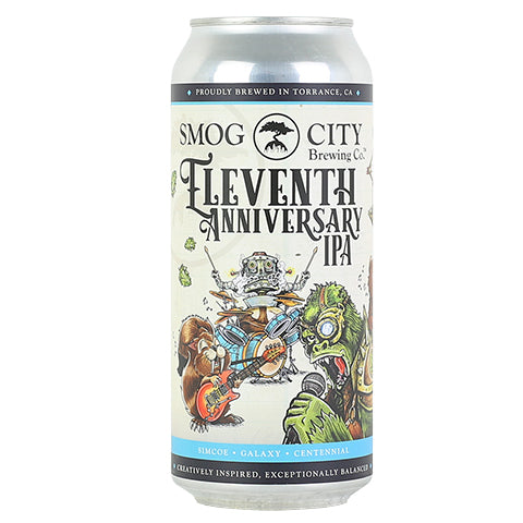 Smog City 11th Anniversary IPA by Smog City Brewing, beer label