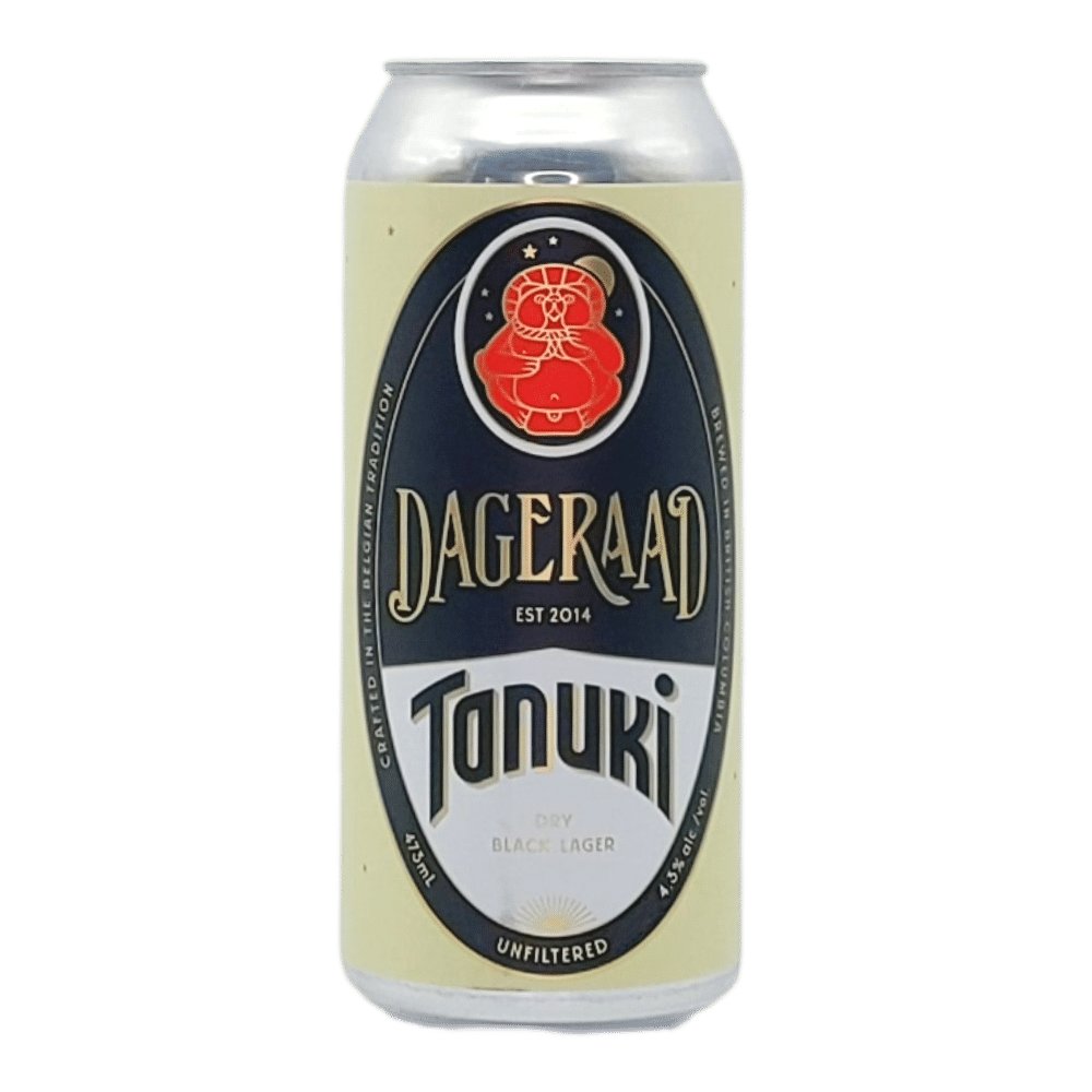 Tanuki Dark Lager by Dageraad Brewing, beer label