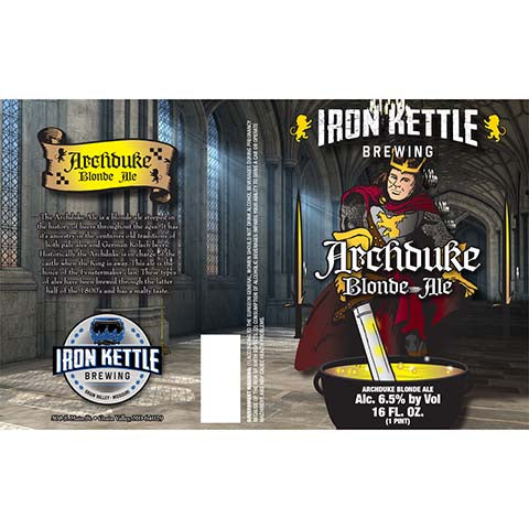 Iron Kettle Archduke Ale by Iron Kettle Brewing, beer label