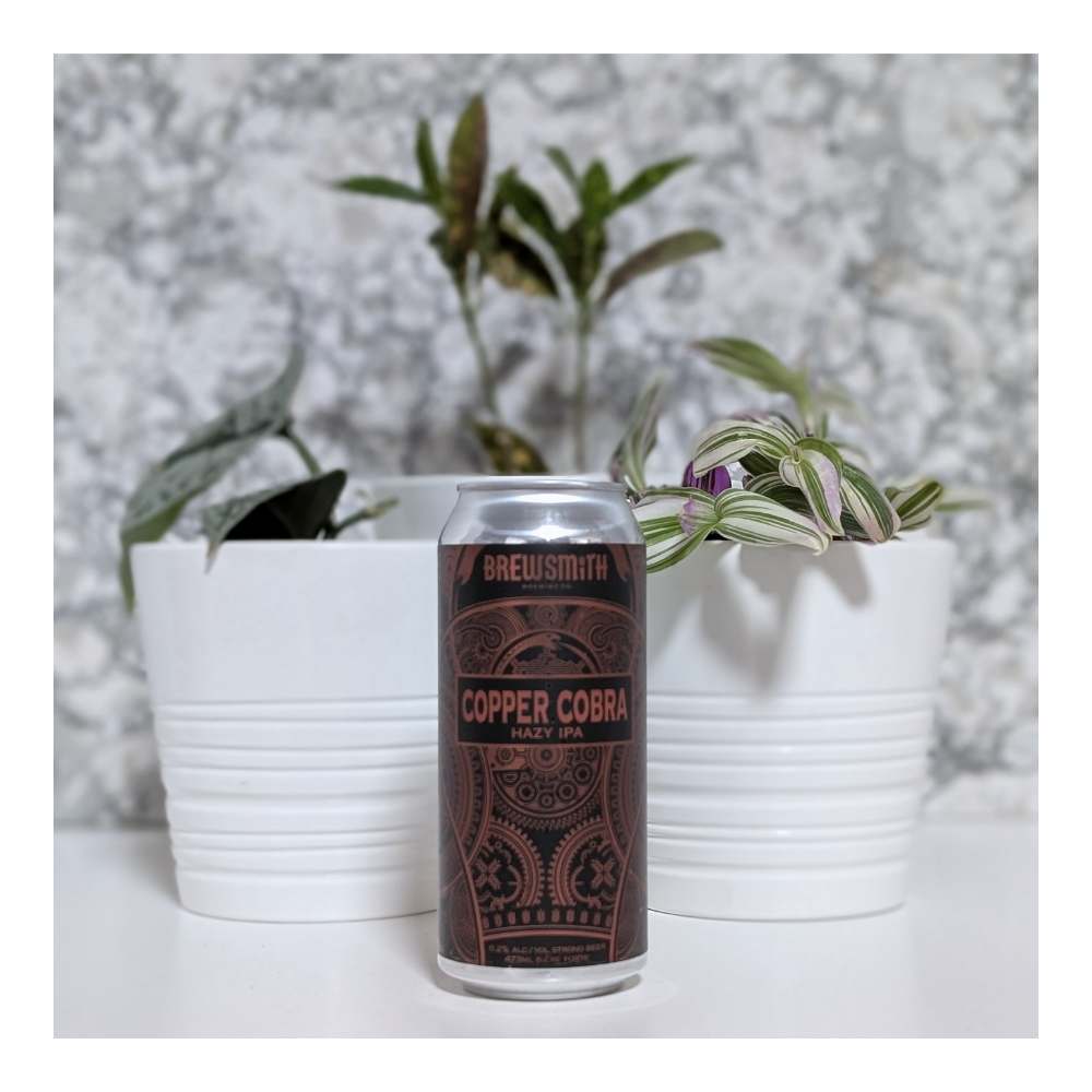 Copper Cobra Hazy IPA by Brewsmith Brewing Co., beer label