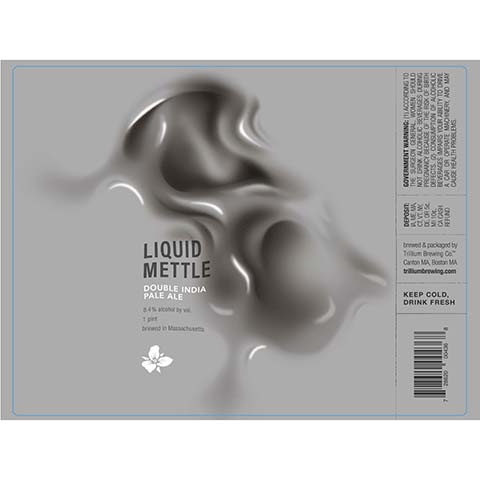Trillium Liquid Mettle DIPA by Trillium Brewing, beer label