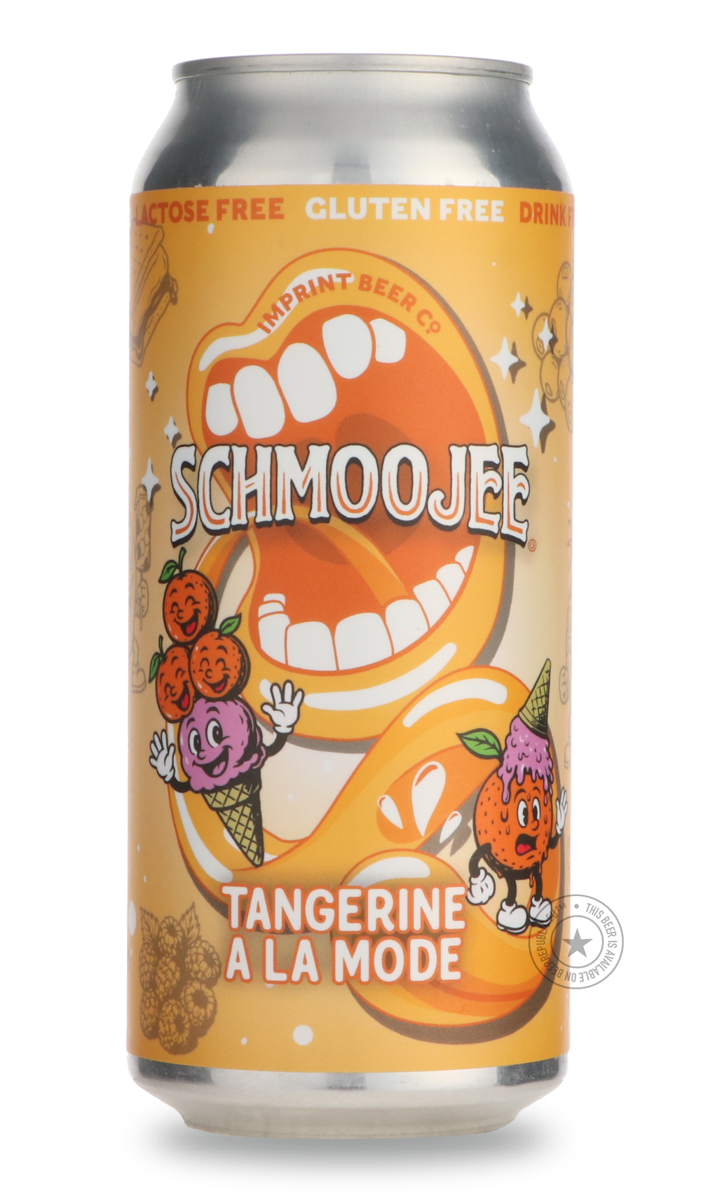 Schmoojee Tangerine A La Mode by Imprint Beer Company, beer label
