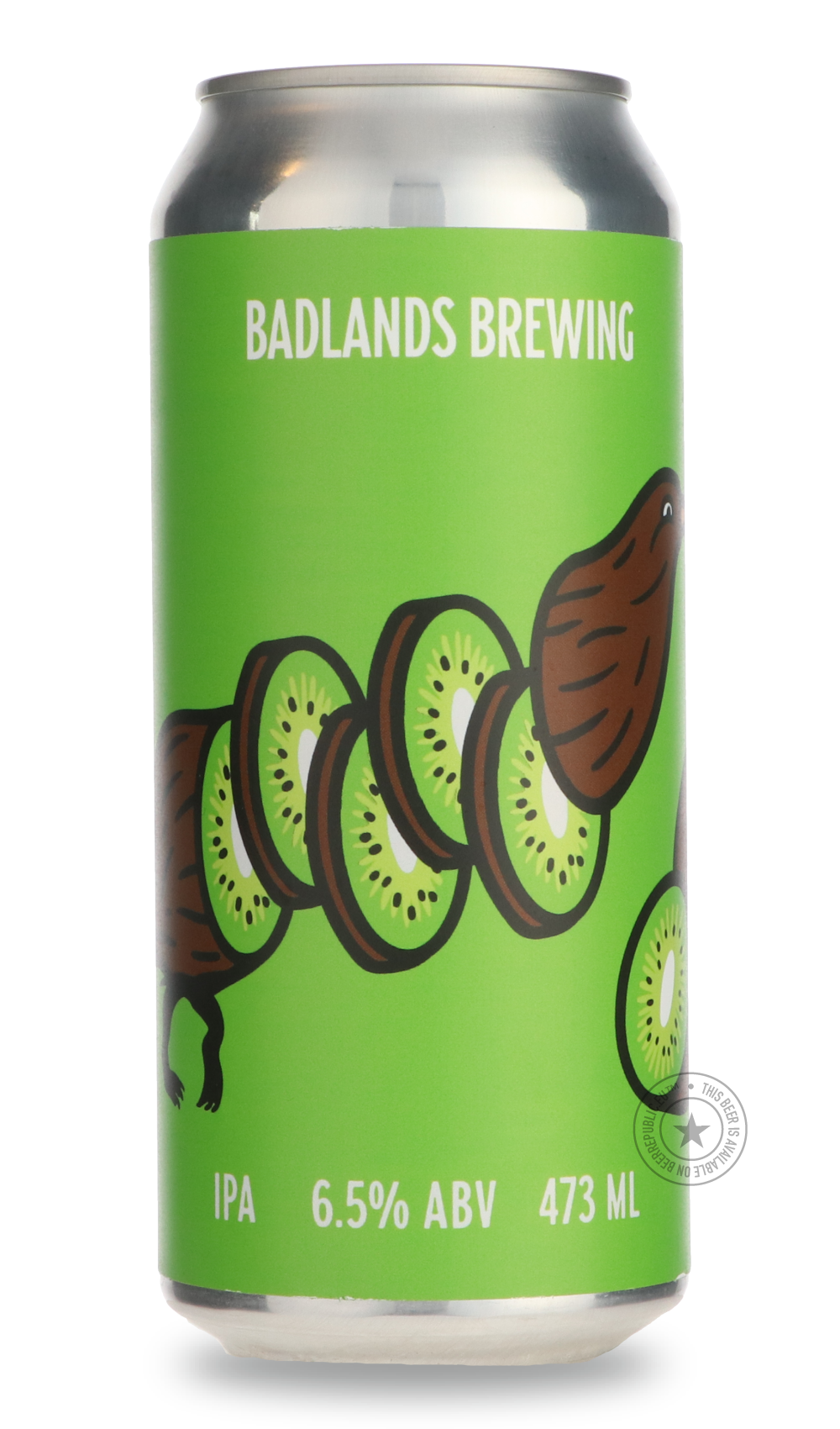 Kiwi by Badlands Brewery, beer label