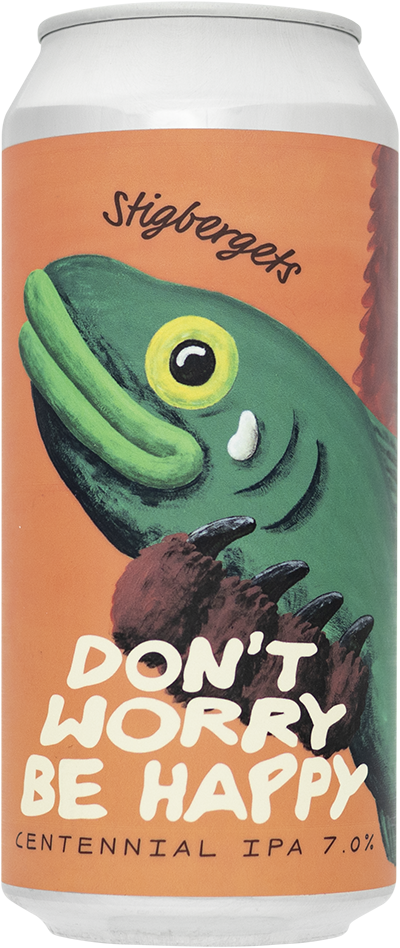 Don’t Worry Be Happy by Stigbergets Bryggeri, beer label