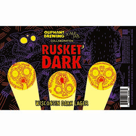Oliphant Rusket Dark Lager by Oliphant Brewing, beer label