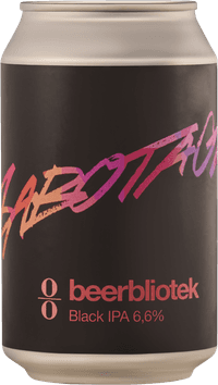Beerbliotek x O/O Sabotage Black by Beerbliotek, beer label