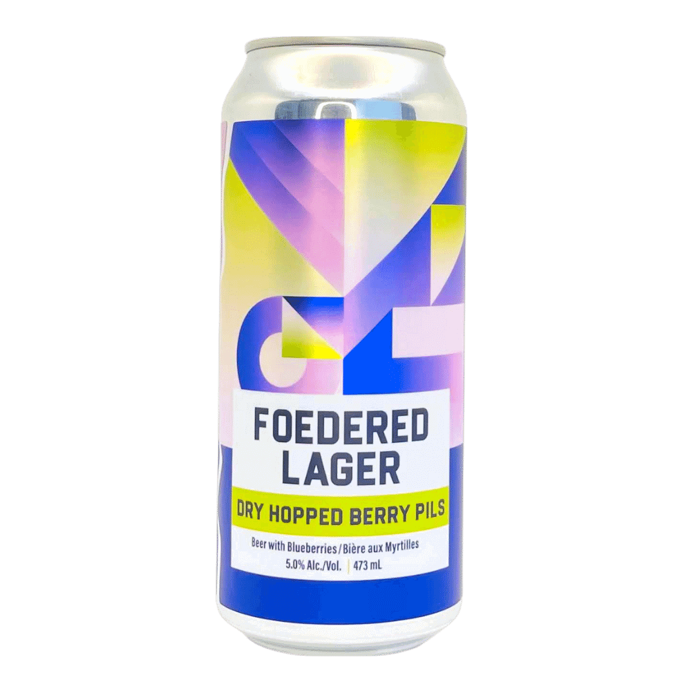 Foedered Lager Dry Hopped Berry Pils by Blindman Brewery, beer label