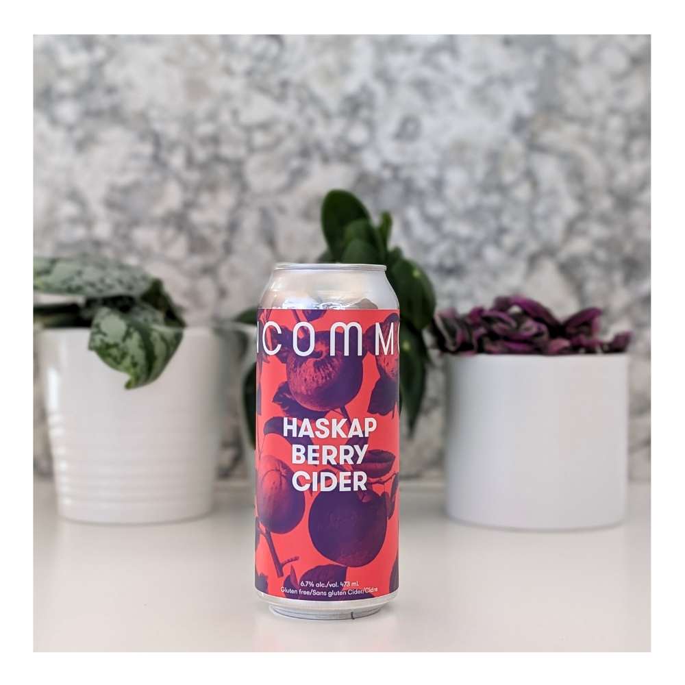 Haskap Apple Cider by Uncommon Cider Co., beer label